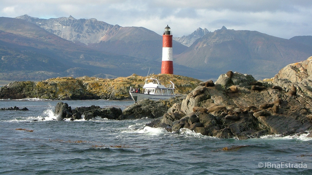 Argentina - Ushuaia - Navegacao no Canal de Beagle - Farol Les Eclaireurs