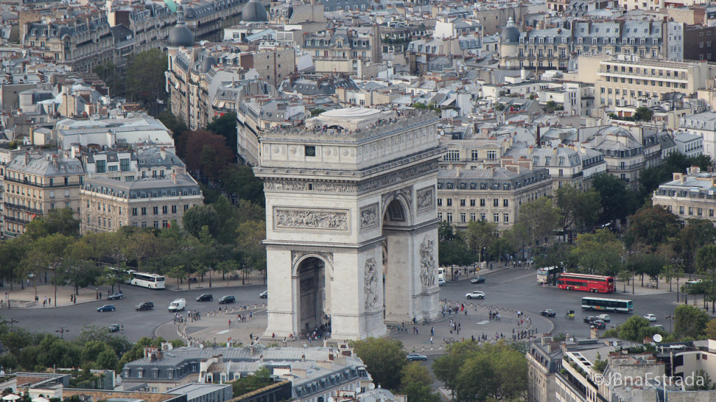 Franca - Paris - Torre Eiffel - Vista Arco do Triunfo