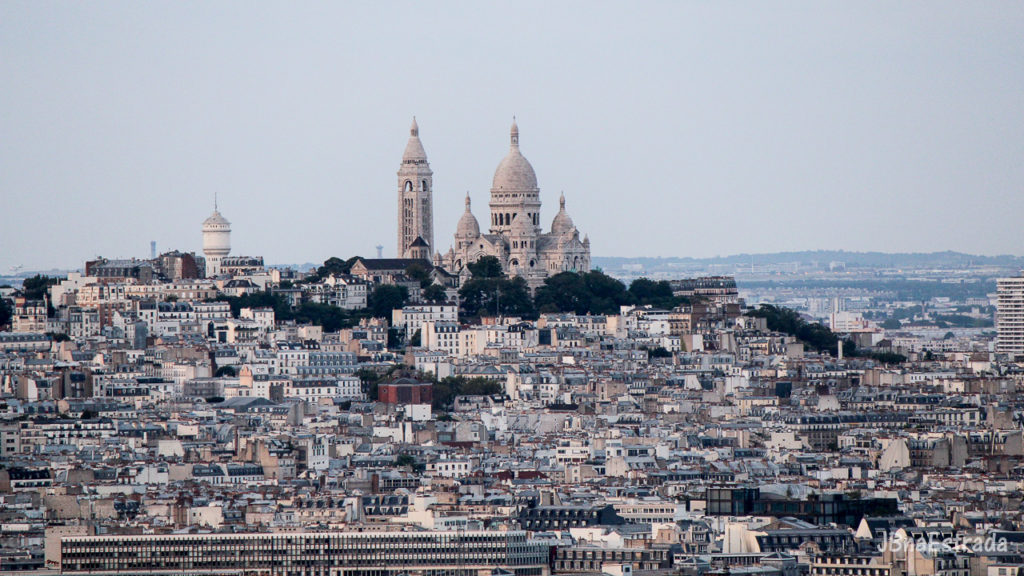 Franca - Paris - Torre Eiffel - Vista Basilica de Sacre-Coeur