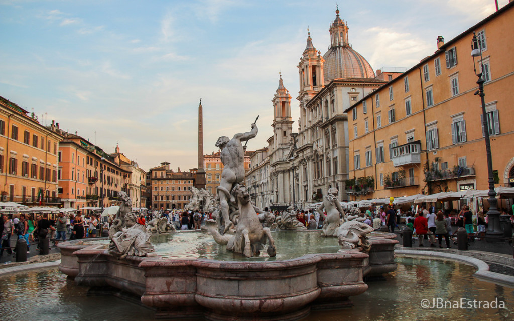 Italia - Roma - Piazza Navona - Fontana del Nettuno