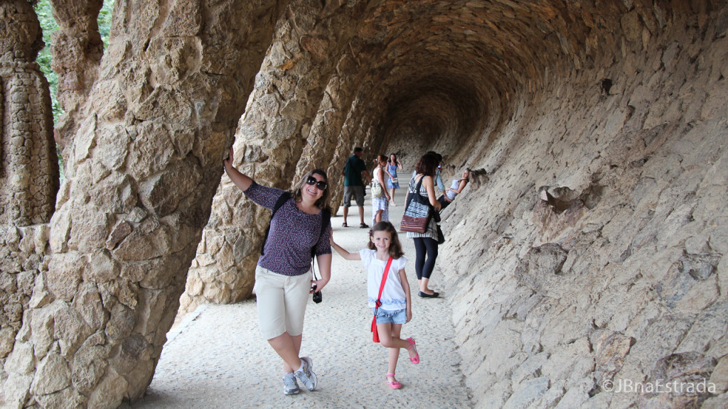 Espanha - Barcelona - Park Guell - Portic de la BugaderaEspanha - Barcelona - Park Guell - Portic de la Bugadera