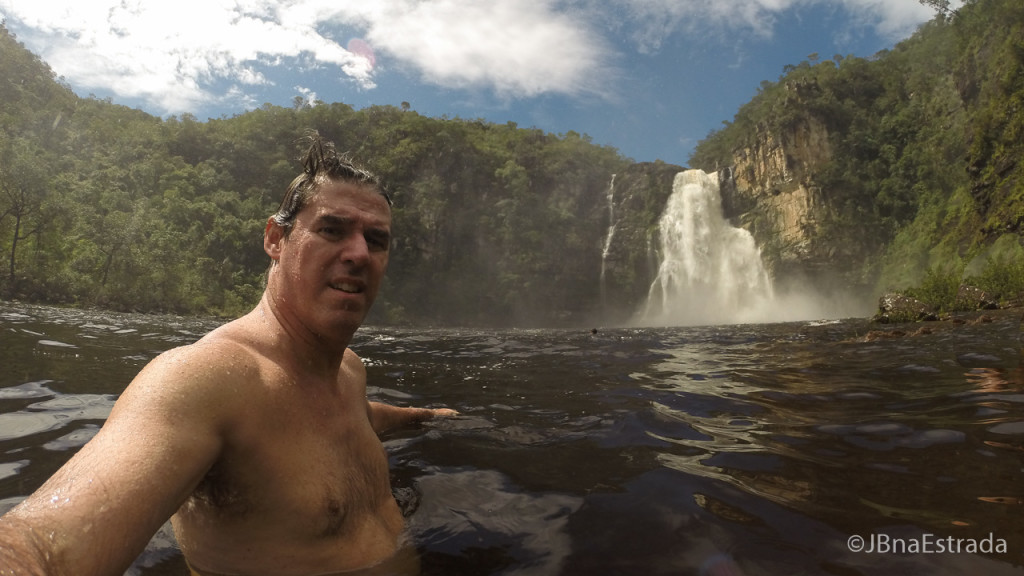 Brasil - Goias - PN Chapada dos Veadeiros - Trilha dos Saltos - Salto do Rio Preto 80m