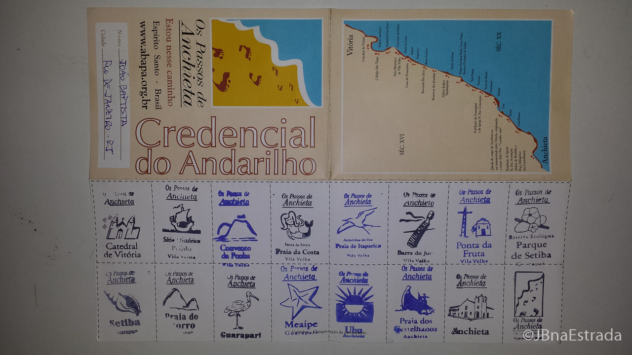 Brasil - Espirito Santo - Os Passos de Anchieta - Credencial