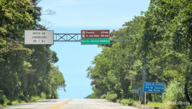 Brasil - Rodovia Rio-Santos - Divisa de RJ e SP