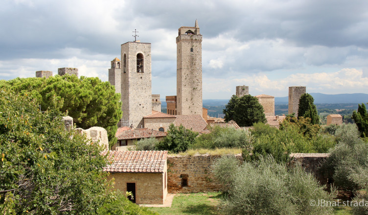 Italia - San Gimignano - Rocca di Montestaffoli (Manhattan da Toscana)