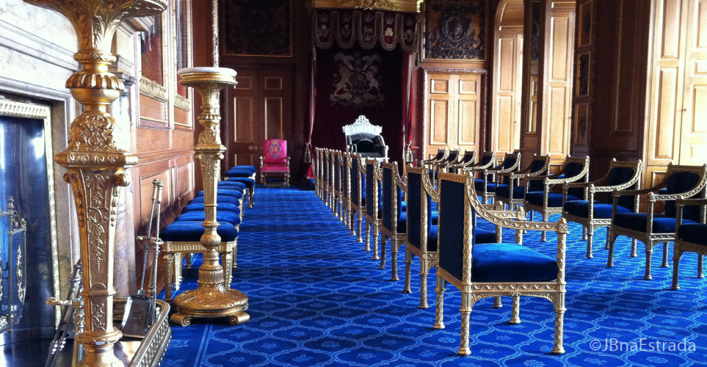 Inglaterra - Londres - Castelo de Windsor - Sala Azul