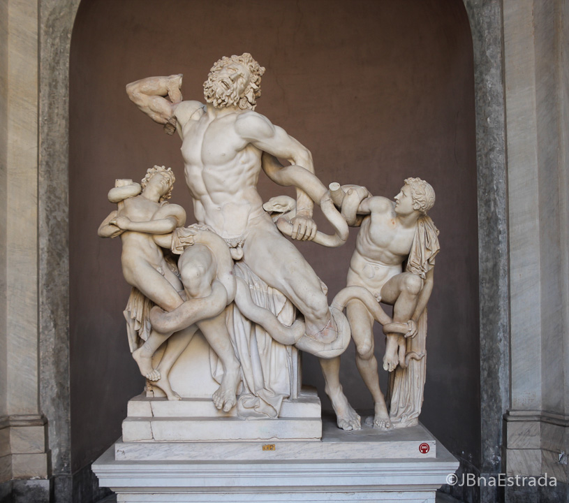 Museus Vaticanos - Museu Pio Clementino - Patio Octogonal - Agesandro, Atenodoro e Polidoro Grupo de Laocoonte
