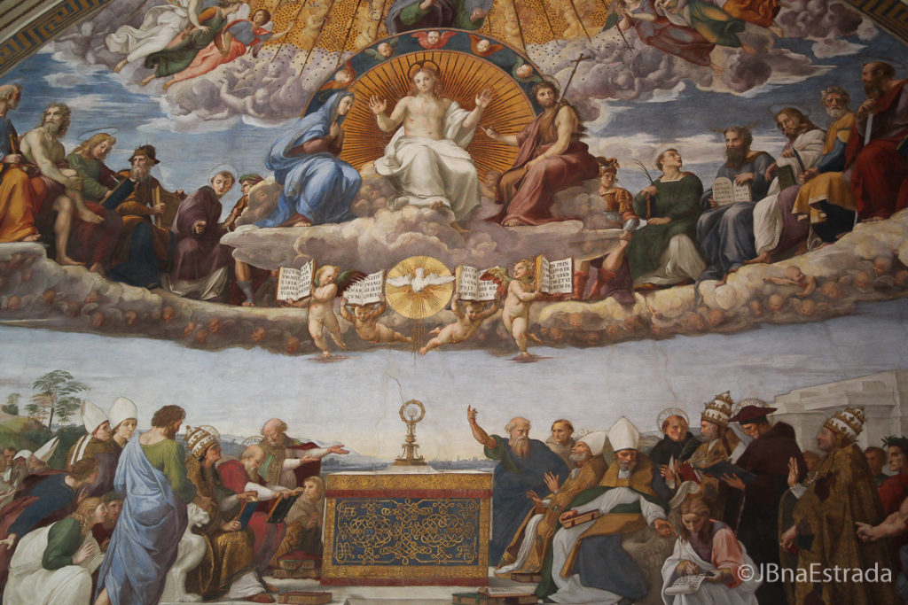 Salas de Rafael - Sala da Segnatura - Santissimo Sacramento