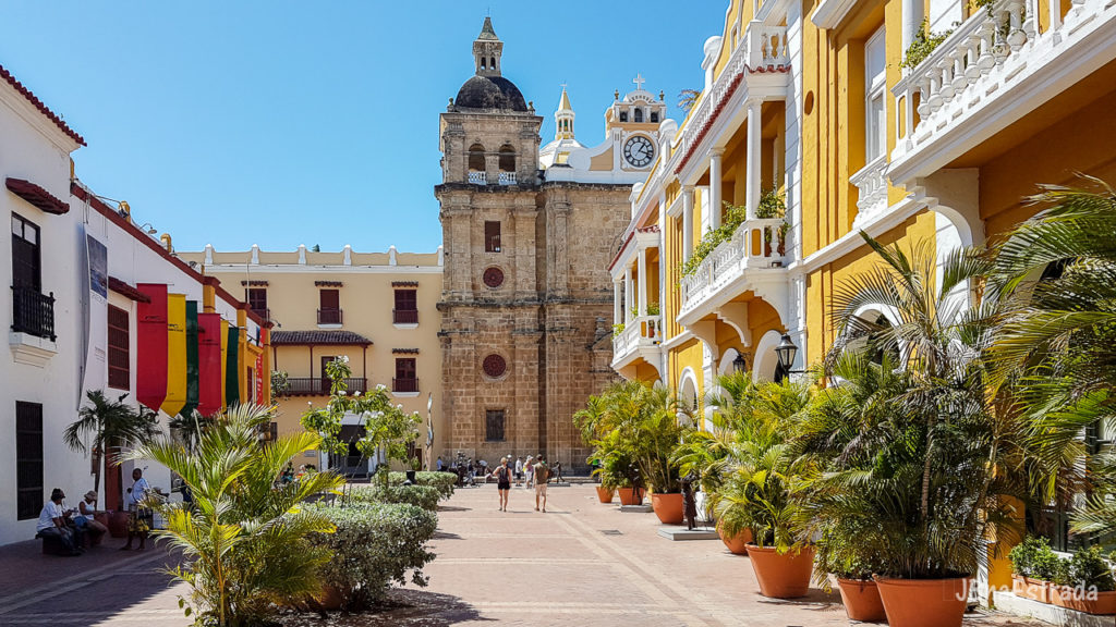 Colombia - Cartagena - Igreja e Plaza San Pedro Claver