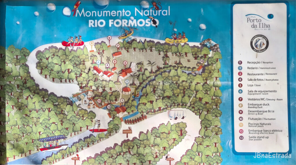 Brasil - Mato Grosso do Sul - Bonito - Eco Park Porto da Ilha - Passeio de Bote no Rio Formoso