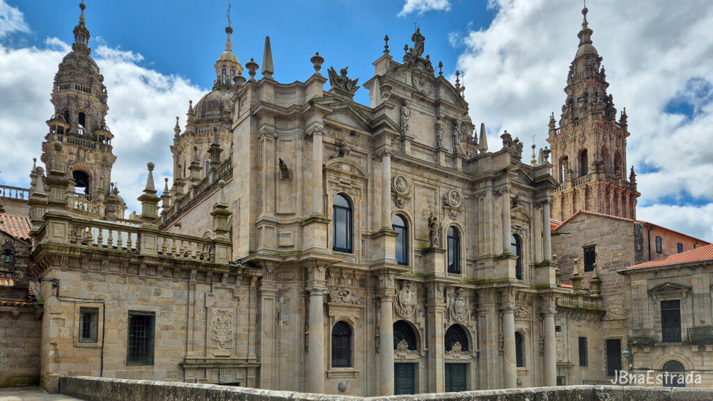 Espanha - Santiago de Compostela - Catedral de Santiago de Compostela - Fachada Plaza de Imaculada