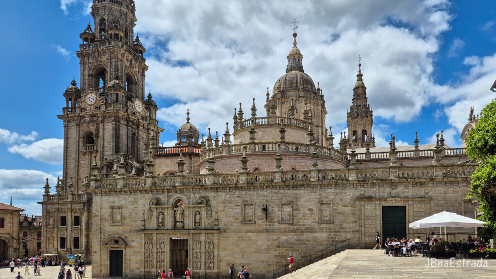 Espanha - Santiago de Compostela - Catedral de Santiago de Compostela - Fachada Plaza de la Quintana