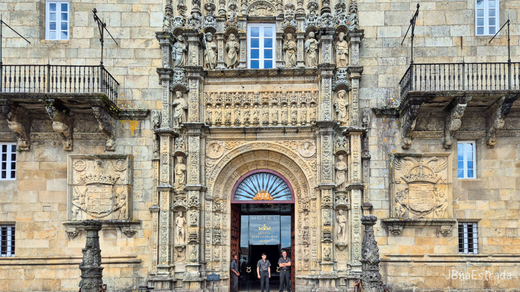 Espanha - Santiago de Compostela - Plaza del Obradoiro - Hostal dos Reis Catolicos