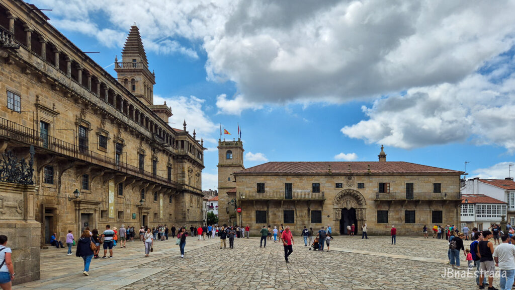 Espanha - Santiago de Compostela - Plaza del Obradoiro - Museu da Catedral e Colegio de Sao Jeronimo