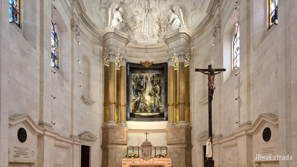 Portugal - Fatima - Santuario de Fatima - Basilica de Nossa Senhora do Rosario de Fatima - Altar-mor