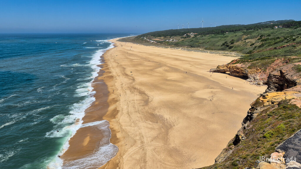 Portugal - Nazare - Forte de Sao Miguel Arcanjo - Vista Praia do Norte