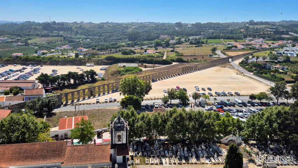 Portugal - Obidos - Muralhas - Vista Aqueduto de Usseira