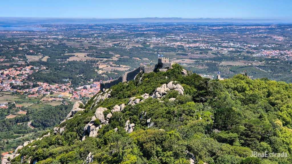 Portugal - Sintra - Palacio Nacional da Pena - Vista Castelo dos Mouros
