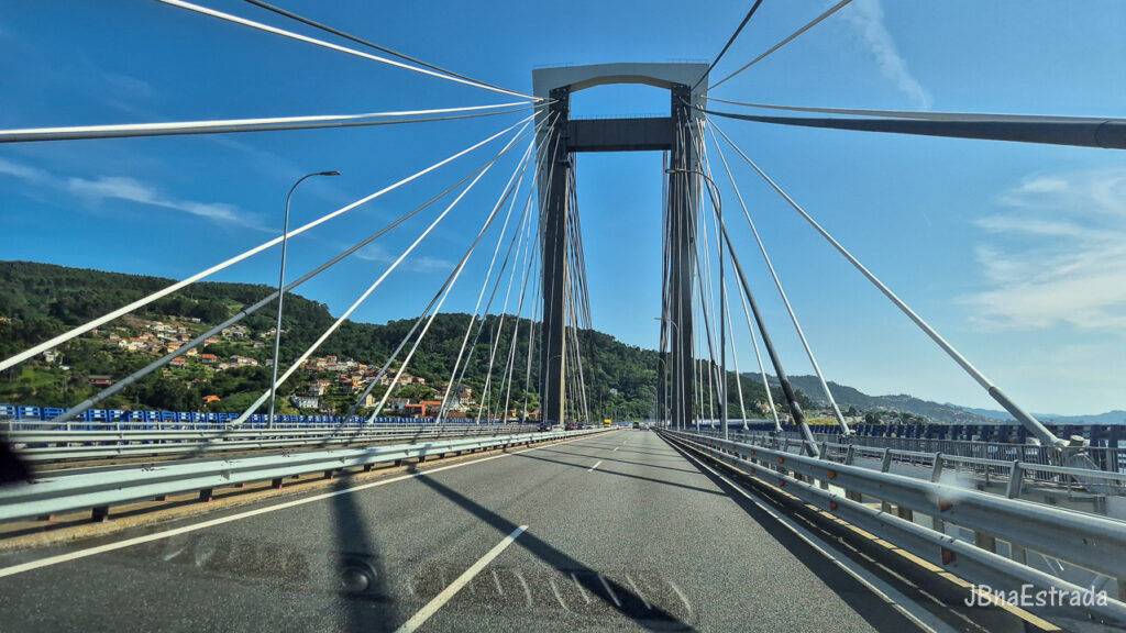 Trajeto entre Santiago de Compostela e Viana do Castelo