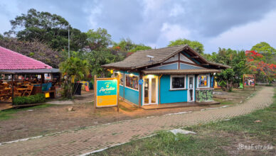 Brasil - Pernambuco - Fernando de Noronha - Vila dos Remedios - Praca Flamboyant