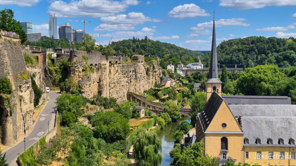 Luxemburgo - Chemin de la Corniche - Vale do Rio Alzette - Casemates du Bock e Eglise Saint-Jean-du-Grund