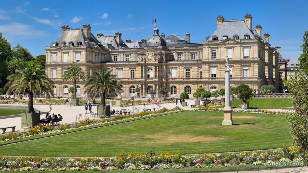 França - Paris - Jardins de Luxemburgo - Palácio do Luxemburgo