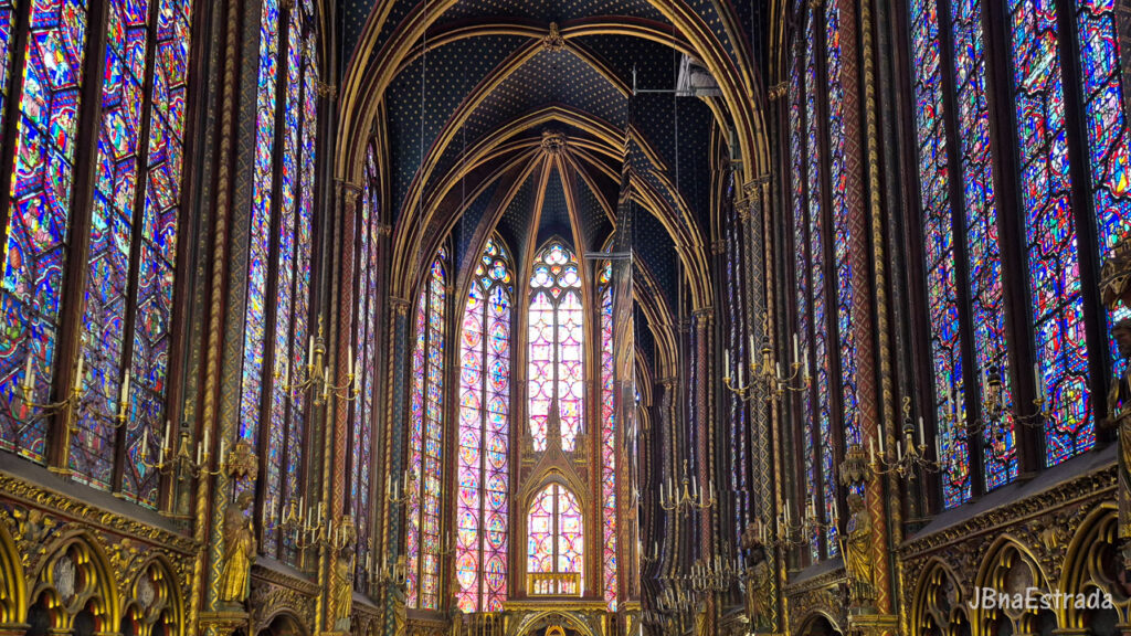 França - Paris - Sainte-Chapelle - Capela Superior