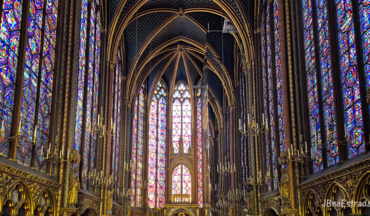 França - Paris - Sainte-Chapelle - Capela Superior