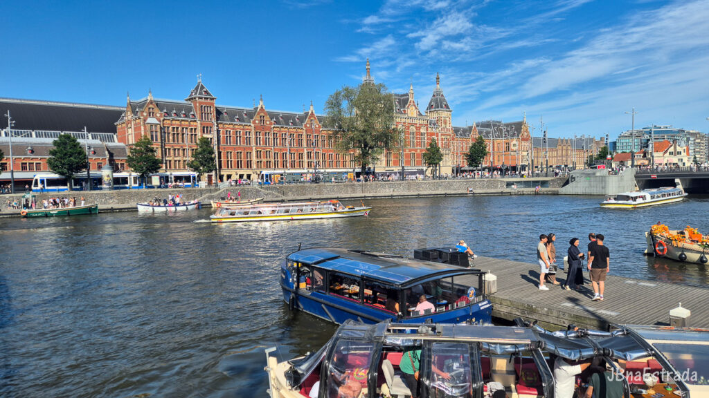 Holanda - Amsterdam - Navegação pelos canais