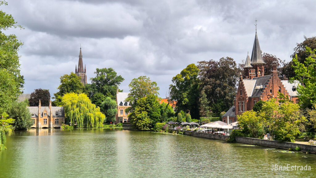 Bélgica - Bruges - Minnewater Park - Lago do Amor