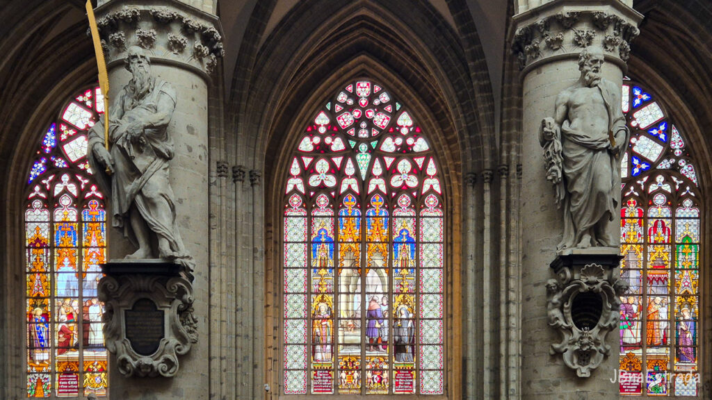 Bélgica - Bruxelas - Catedral de São Miguel e Santa Gudula