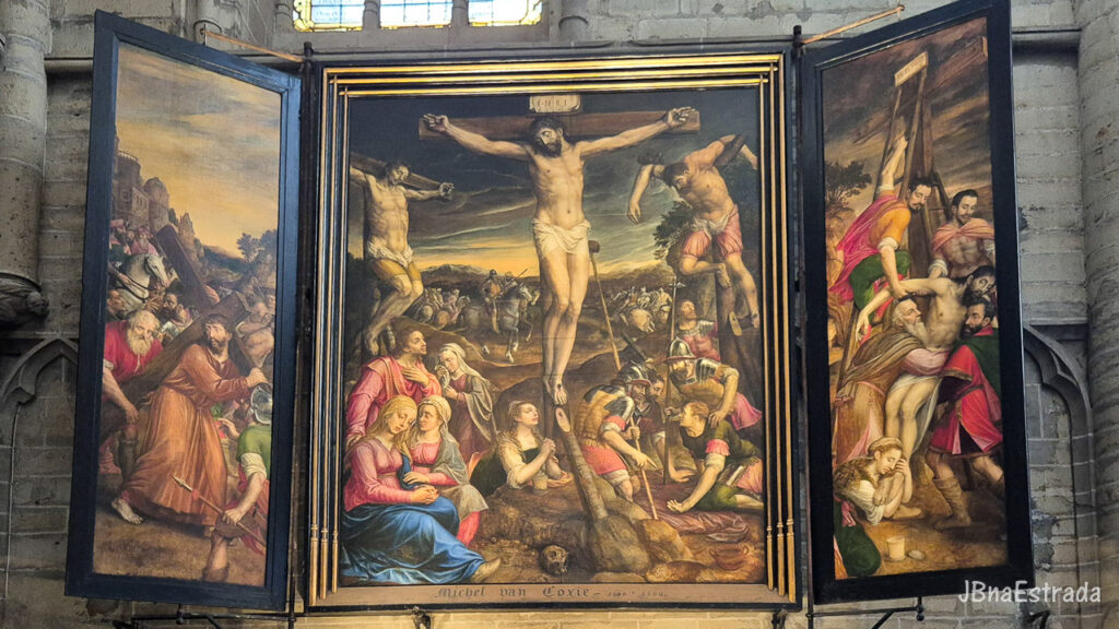 Bélgica - Bruxelas - Catedral de São Miguel e Santa Gudula - Tríptico da Crucificação