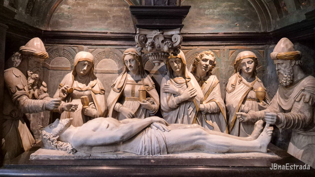Bélgica - Bruxelas - Catedral de São Miguel e Santa Gudula - Unção de Cristo no Túmulo
