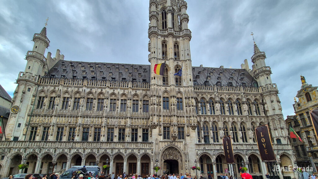 Bélgica - Bruxelas - Grand Place - Hôtel de Ville de Bruxelas (Prefeitura)