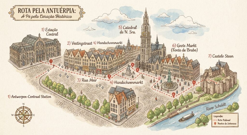 Bélgica - Roteiro pela Antuérpia