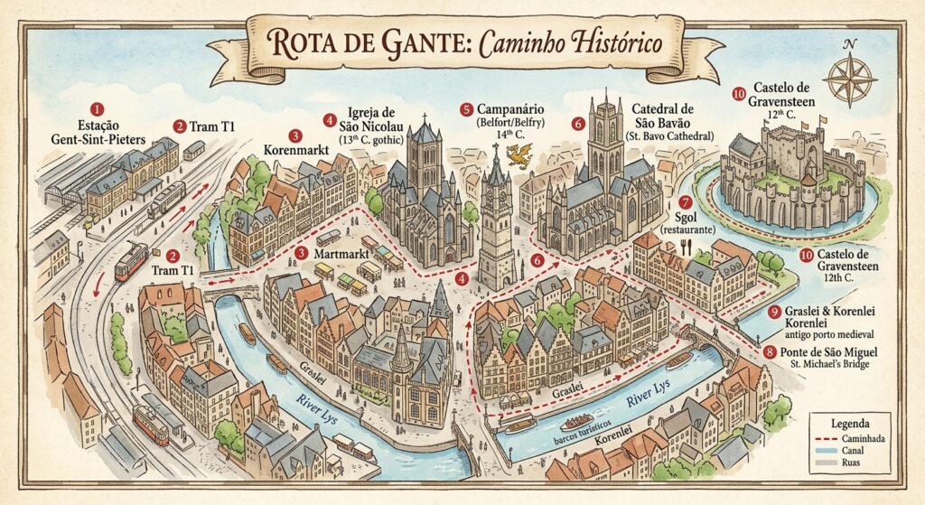 Bélgica - Roteiro por Gent