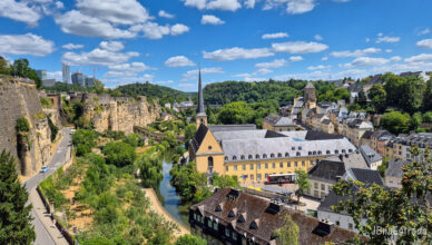 Luxemburgo - Chemin de la Corniche - Vale do Rio Alzette